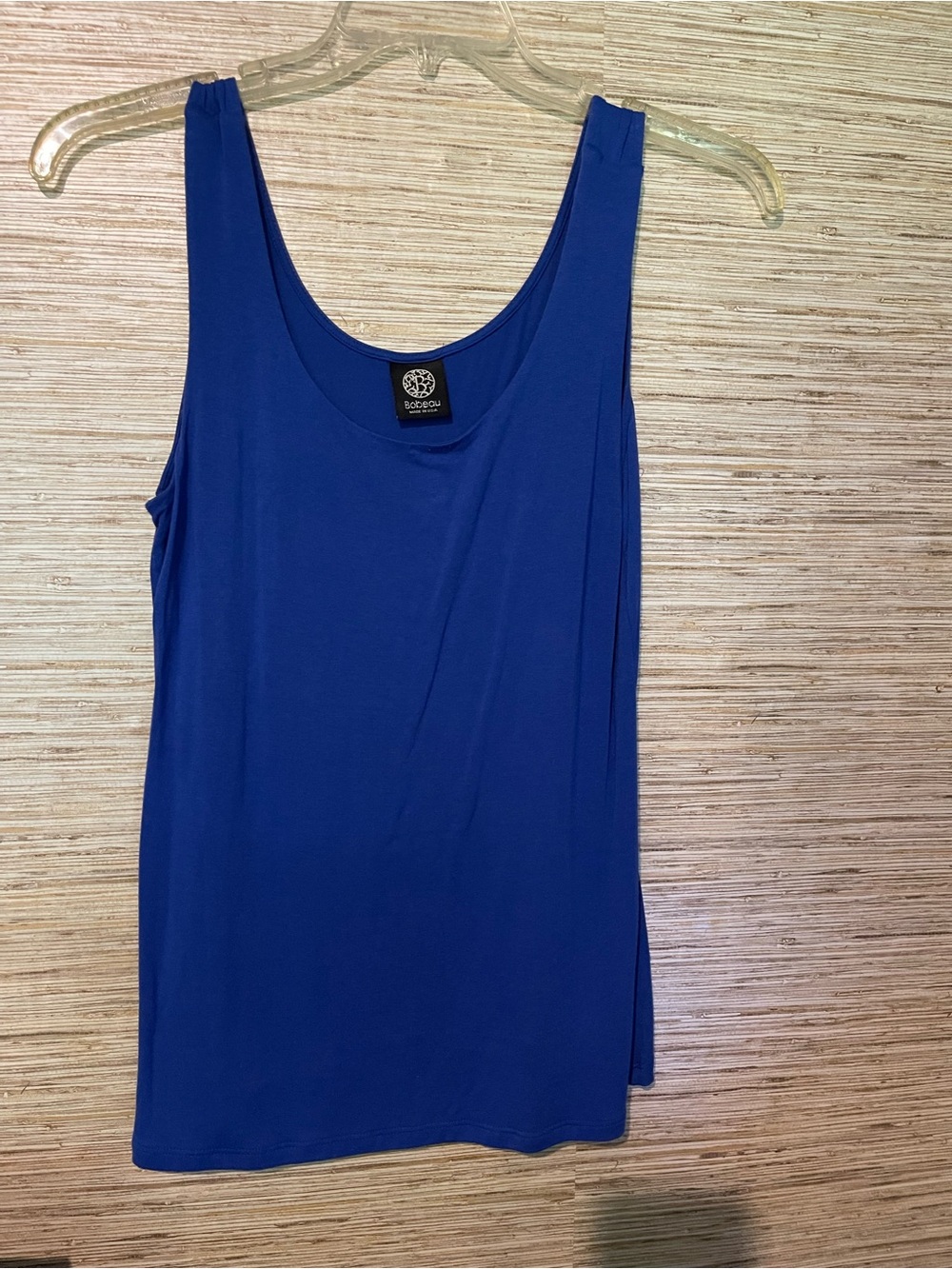 bobeau Cobalt Scoop Neck Tank Top
